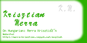 krisztian merra business card